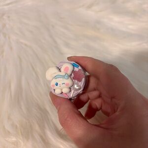 Cute Bunny Badge Reel Handmade